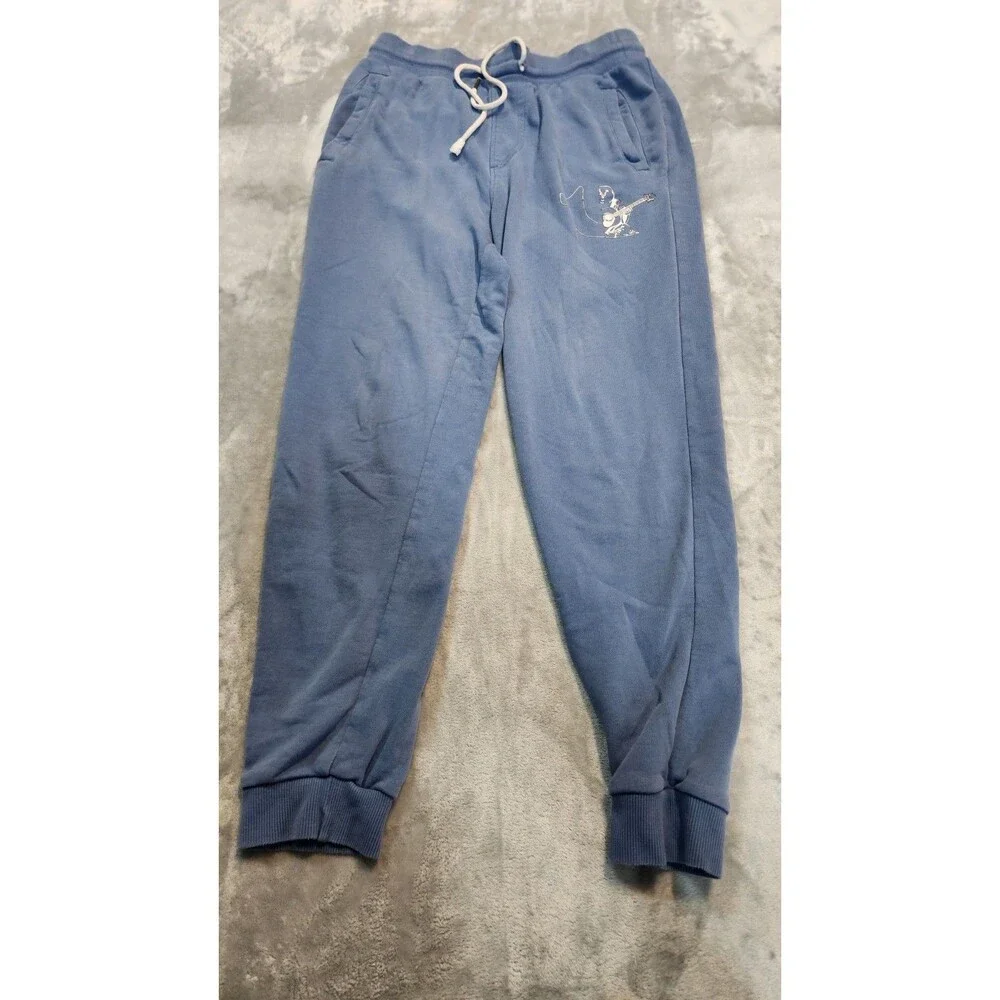 True Religion‎ Men's Size Small Sky Blue World Tour Jogger Sweatpants